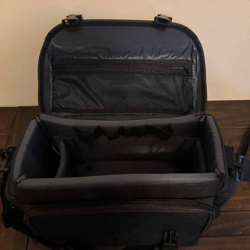Vintage Ambico Black Padded Bag Camcorder Shoulder Strap